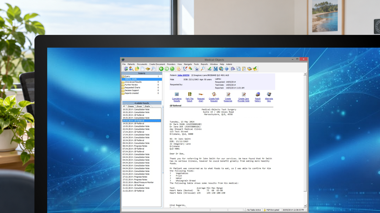 Explorer Desktop software interface